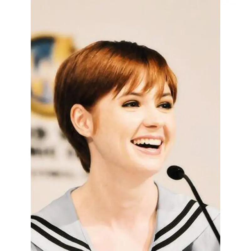 6" Full Lace Boycuts Blonde Comfortable Karen Gillan Wigs