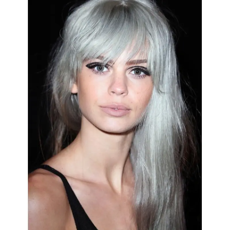 Fantastic Long Straight Amazing Grey Wigs