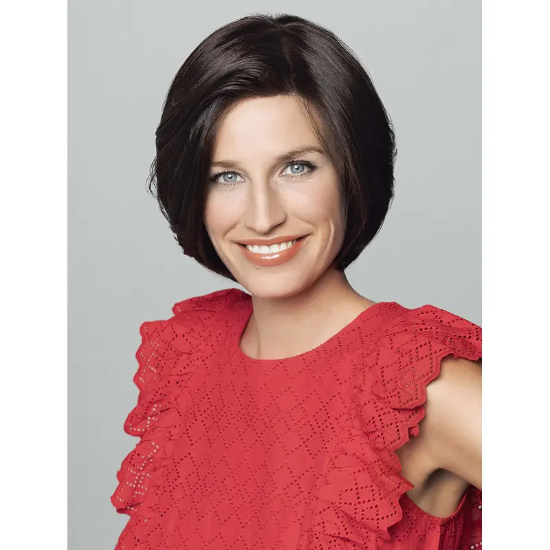 Chin Length Straight 100% Hand-Tied Bobs Human Hair Wigs Women