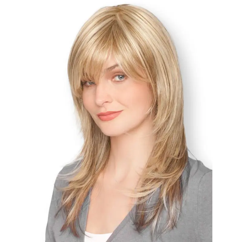 Beautiful Straight Blonde With Bangs Excellent Wigs