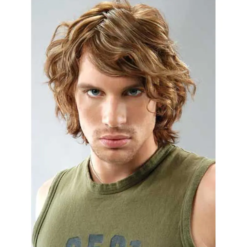 Best Curly Full Lace Short Men Wigs