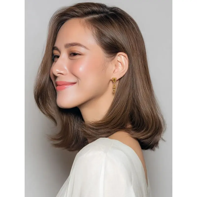 Medium Wigs Shoulder Length Monofilament Synthetic 12" Wigs