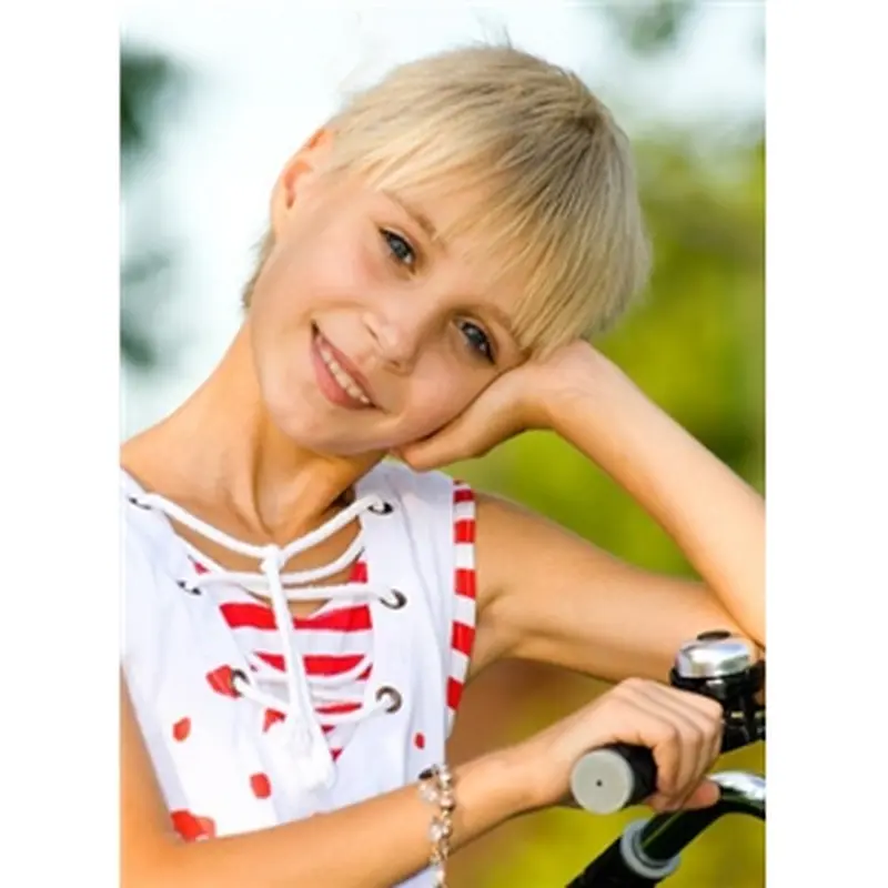 Unique Blonde Straight Short Kids Wigs