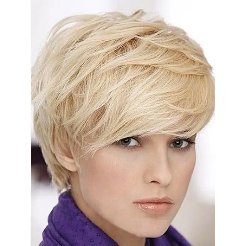 Beautiful Blonde Straight Wigs For Cancer