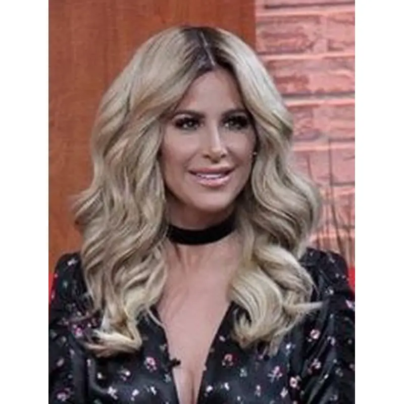 Synthetic Blonde 16" Lace Front Kim Zolciak Wigs