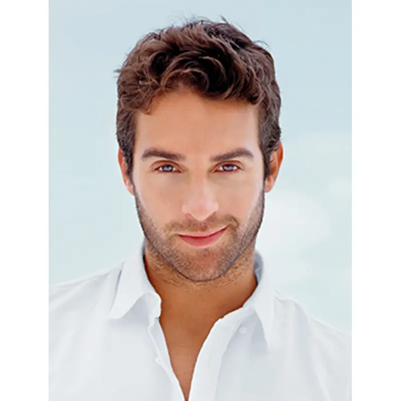 Discount Monofilament Straight Short Men Wigs