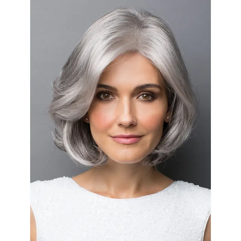 Platinum Blonde Capless 10" Layered Soft Synthetic Wigs
