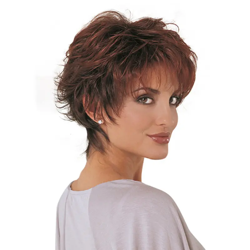 Best Auburn Wavy Short Classic Wigs