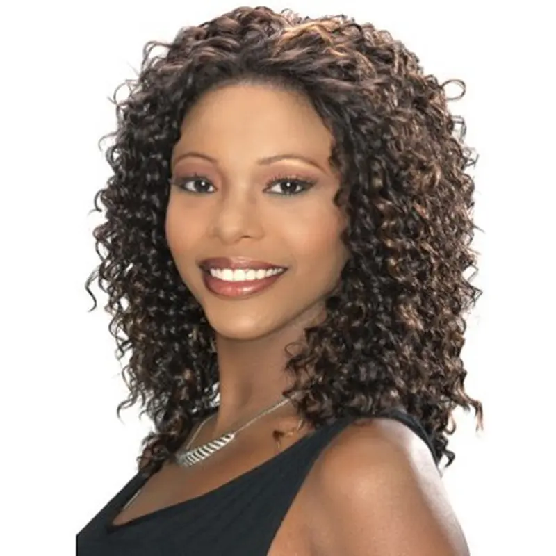 Natural Curly Shoulder Length Celebrity Wigs