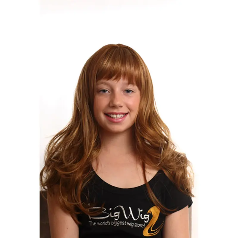 Wholesome Auburn Wavy Long Kids Wigs