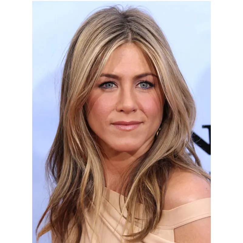 Elegant Blonde Wavy Long Jennifer Aniston Wigs