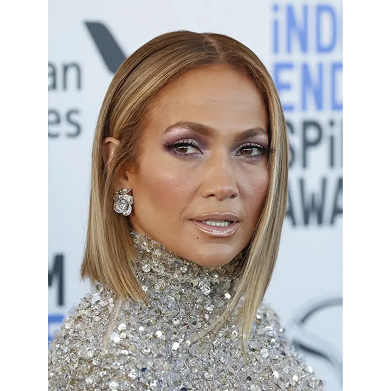 Blonde 14" Straight Bobs Shoulder Length Jennifer Lopez Wigs