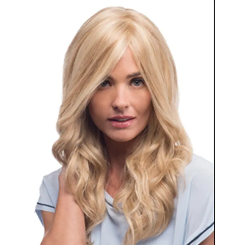 Easeful Blonde Wavy Long Lace Front Wigs