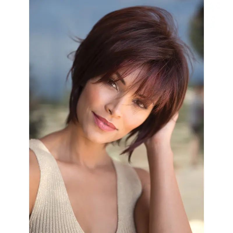 Auburn Straight Layered High Quality Synthetic Wigs