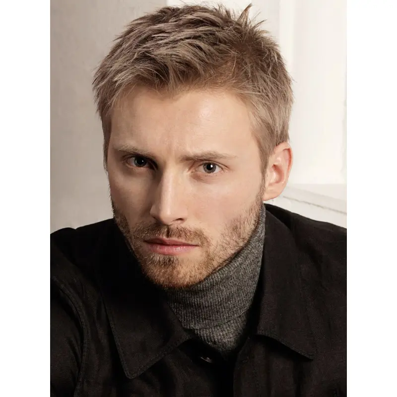 Ideal Straight Full Lace Short Men Wigs