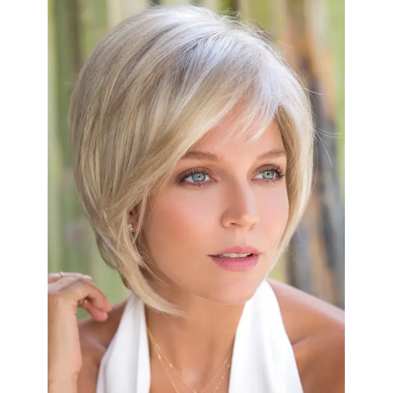 Blonde 10" Monofilament Synthetic Bob Style Wig