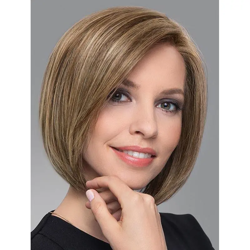 Blonde Trendy Straight Chin Length Synthetic Bob Wigs
