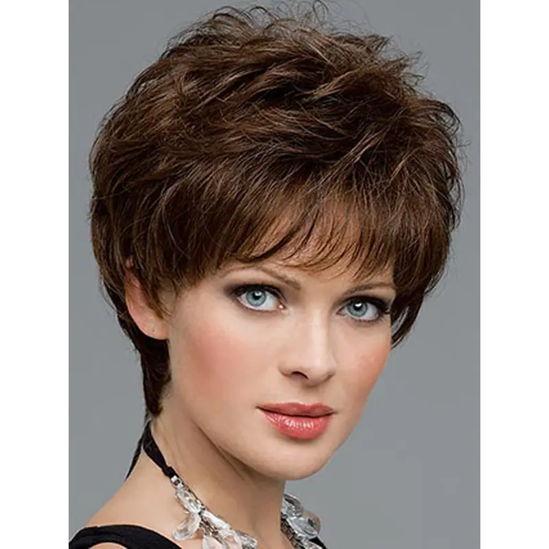 Lace Front Fabulous Boycuts Wavy Wigs For Cancer
