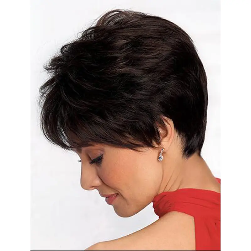 4" Straight Comfortable Synthetic Lace Wigs