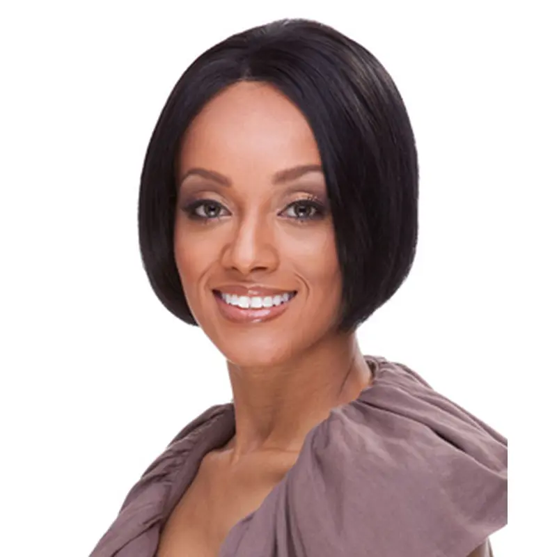 Black Lace Front Indian Remy Hair Cosy Short Wigs