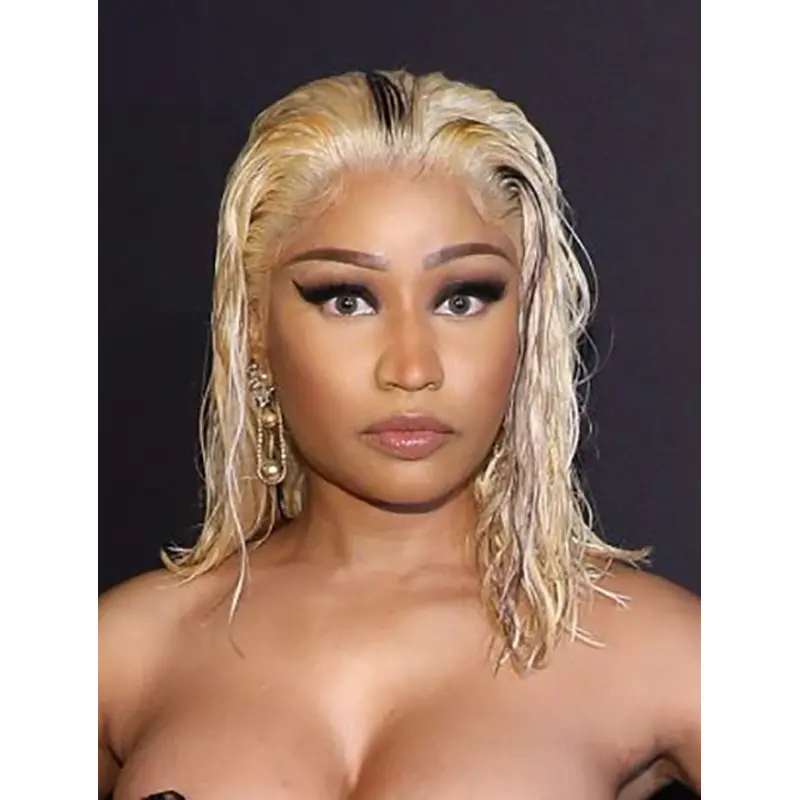 Ombre/2 Tone 14" Wavy Without Bangs Shoulder Length Nicki Minaj Wigs