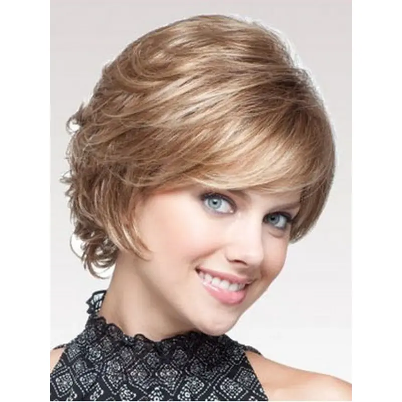 Flexibility Blonde Wavy Short Classic Wigs