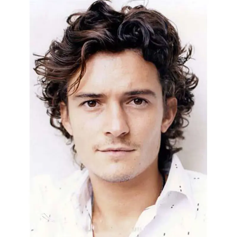 Best Curly Hand Tied Short Men Wigs