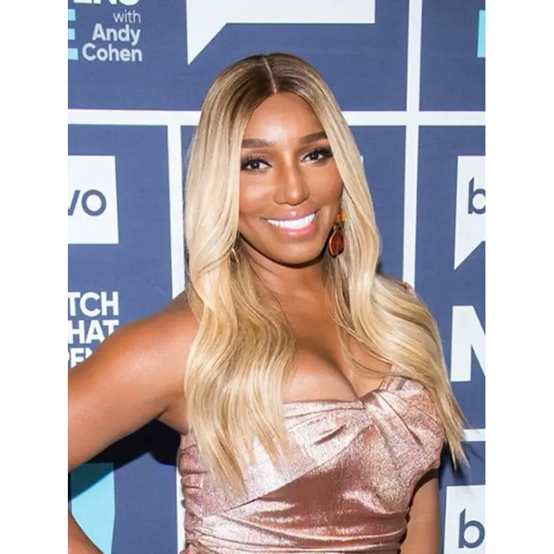 Blonde 22" Wavy Without Bangs Long NeNe Leakes Wigs