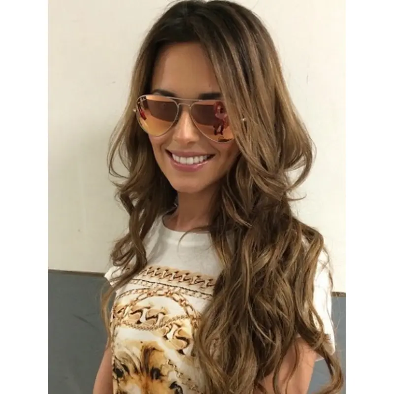 Beautiful Long Wavy Brown Layered Cheryl Cole Inspired Wigs