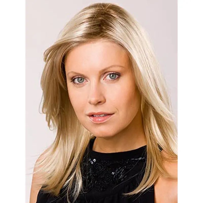 Blonde Straight Remy Human Hair Hairstyles Wigs For Cancer