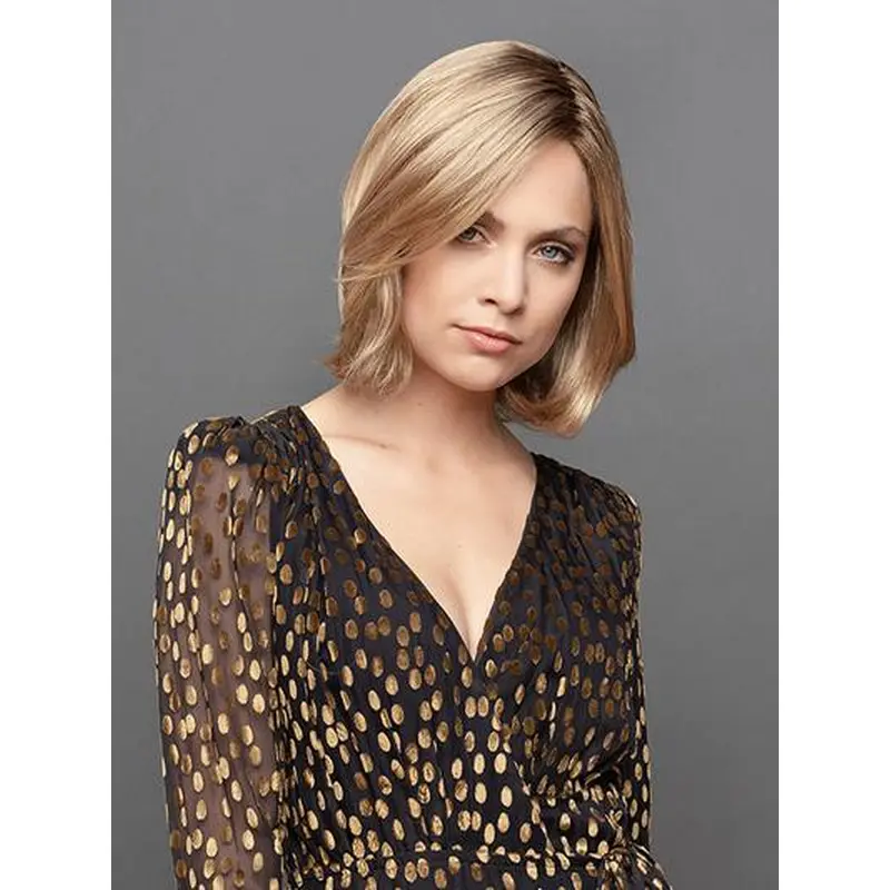 Bobs Blonde Straight Chin Length 12" Buy Human Hair Wigs Online