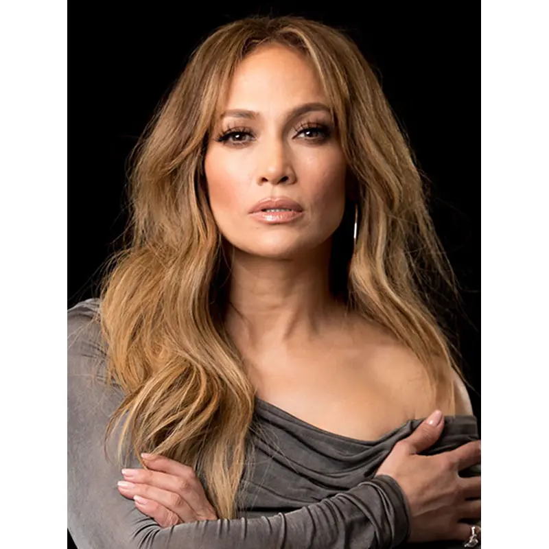 Ombre/2 Tone 20" Wavy Without Bangs Long Jennifer Lopez Wigs
