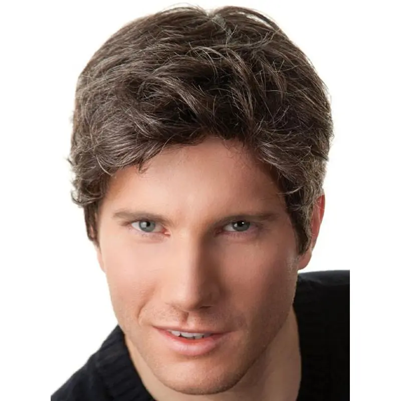 Trendy Straight Capless Short Men Wigs