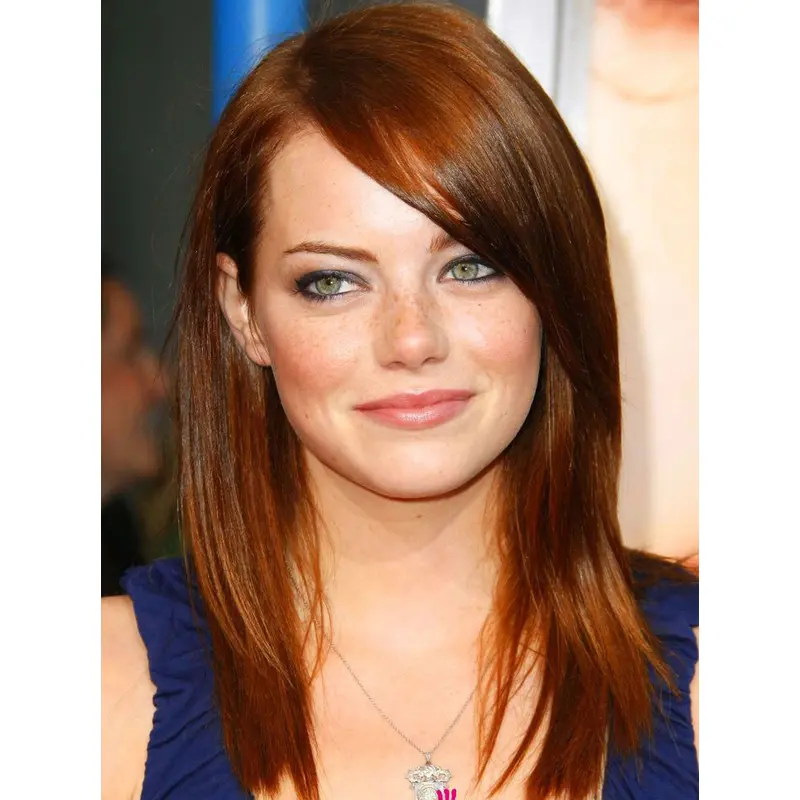 Top Long Straight Lace Front Copper Wigs 18 Inch