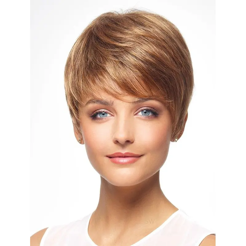 Auburn 8" Boycuts Capless Synthetic Wigs