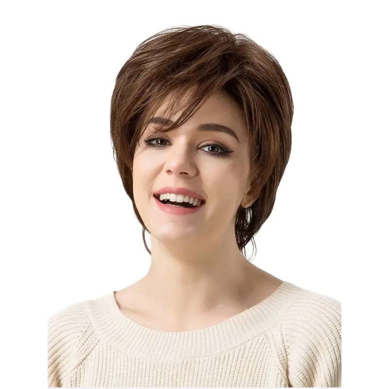 Bobs Brown Straight Short 8" Human Hair Wigs Shops