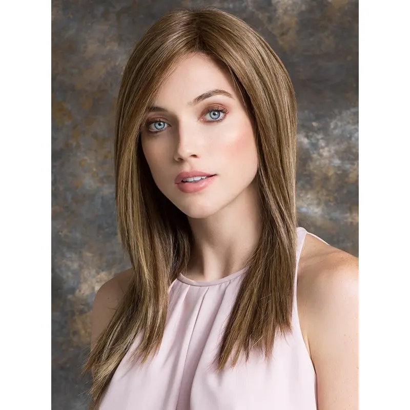 Fabulous Straight Layered Brown 100% Hand-tied Long Wigs
