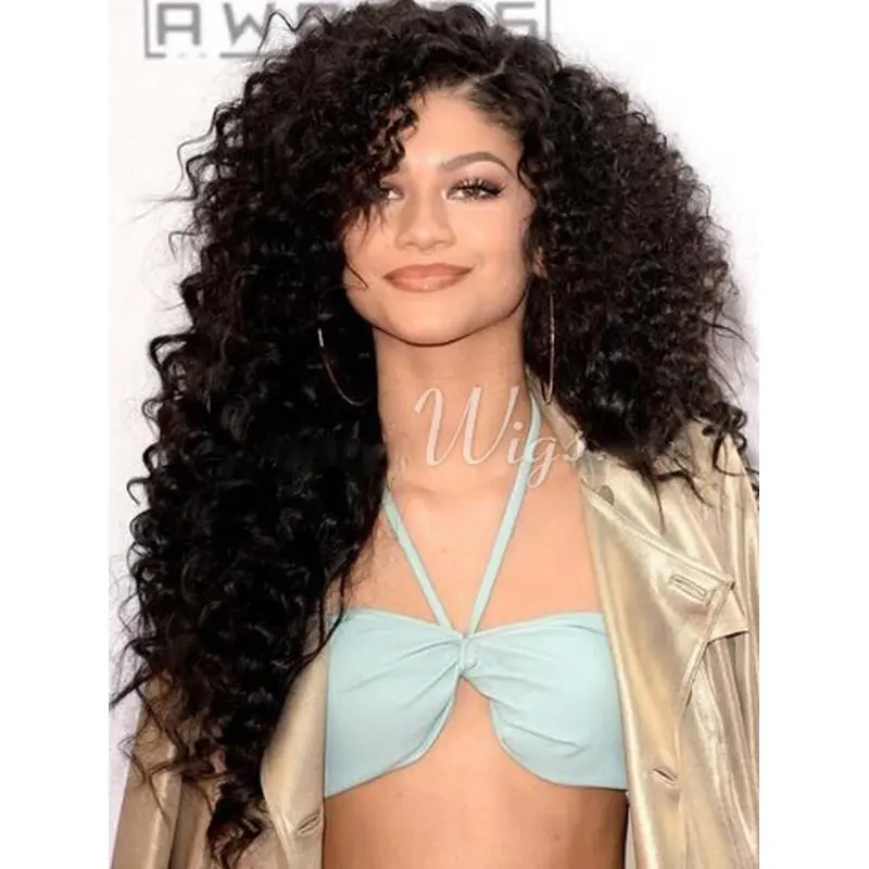 Zandaya Inspired Kinky Full Lace Human Hair Wig