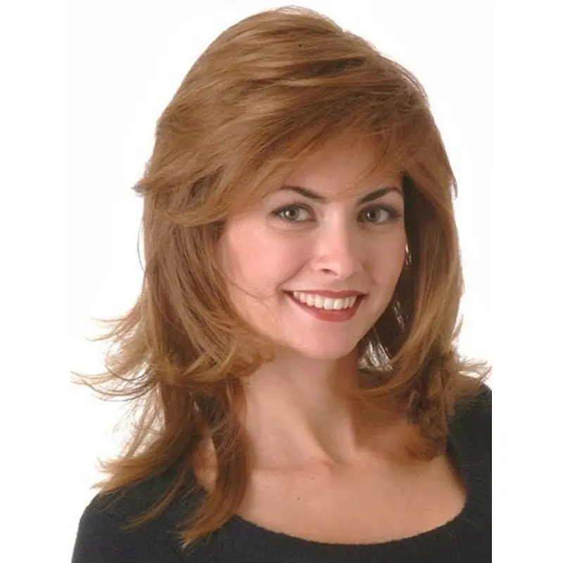 Fabulous Auburn Straight Remy Human Hair Long Wigs
