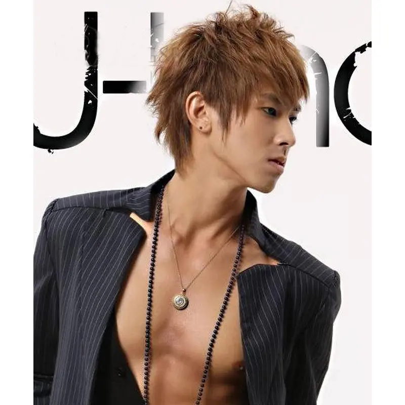 Tempting Monofilament Straight Short Men Wigs