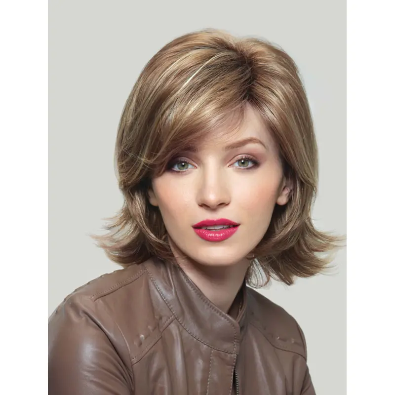 Blonde Wavy Synthetic Best Medium Wigs