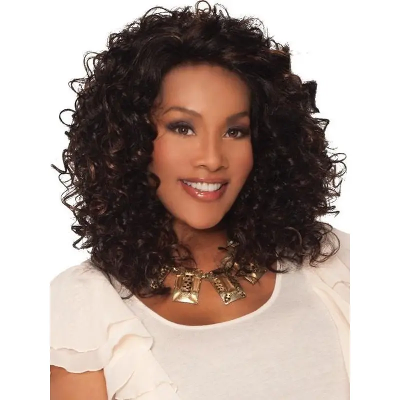 Brown 13" Curly Classic Lace Front Synthetic Wigs