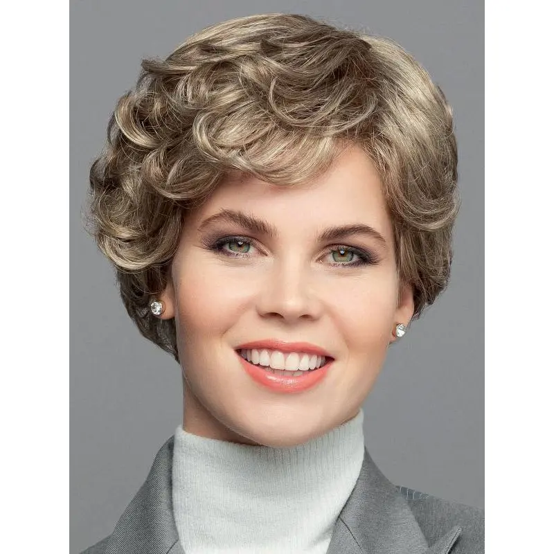 8" Curly Blonde Bobs Hand Tied Wigs