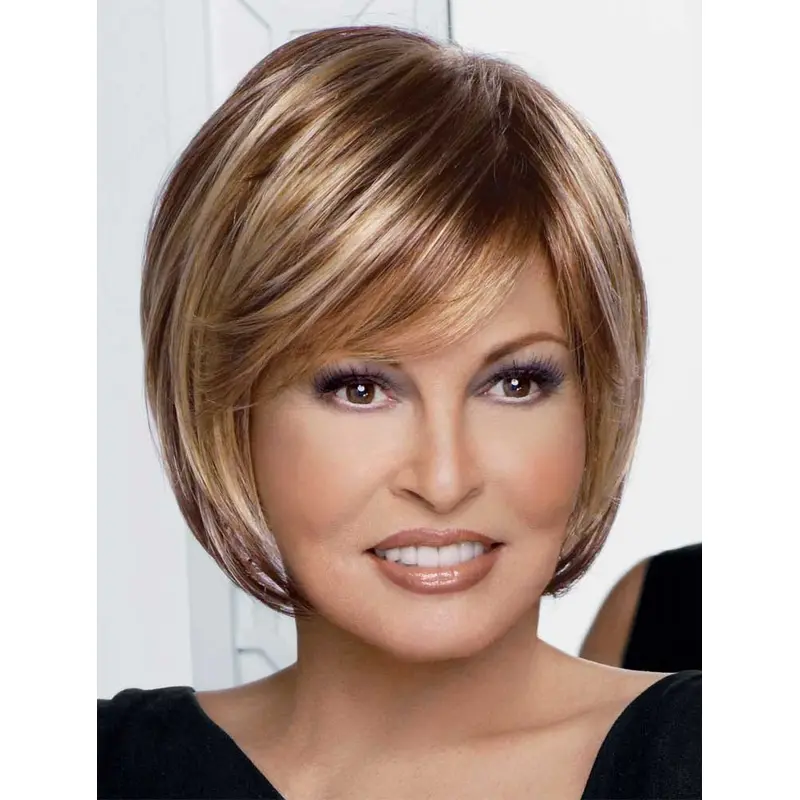 Blonde Comfortable Monofilament Synthetic Medium Wigs