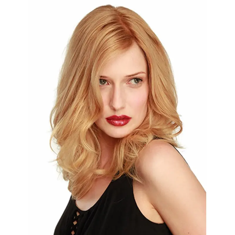 Best Blonde Wavy Shoulder Length Lace Wigs