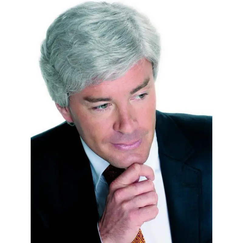 Classic Straight Full Lace Short Men Wigs
