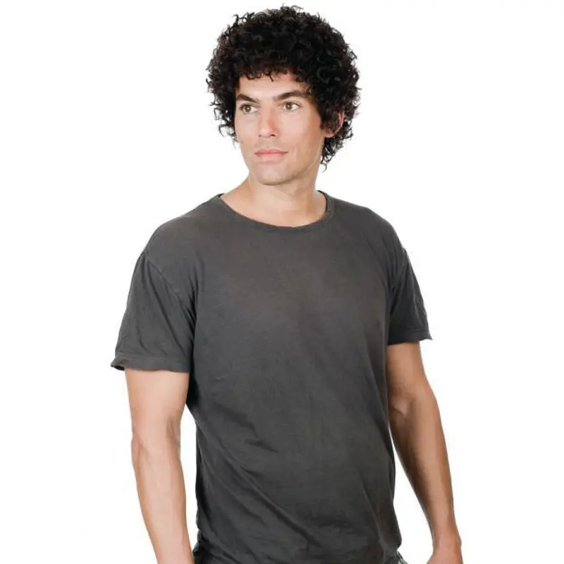 Trendy Curly Full Lace Short Men Wigs