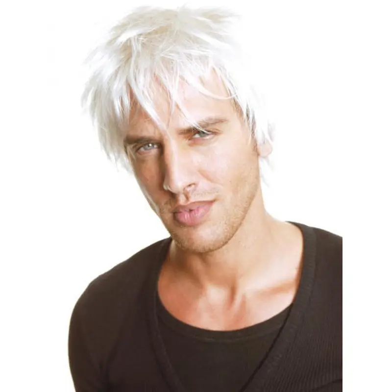 Affordable Straight Full Lace Short Men Wigs