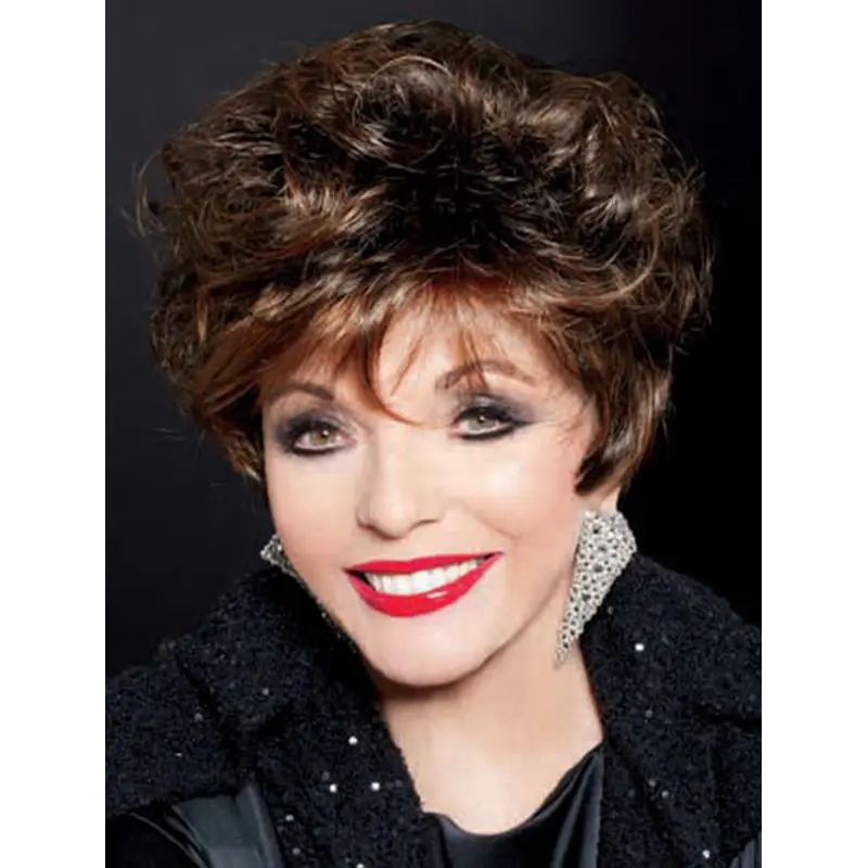 Discount Auburn Curly Short Classic Wigs