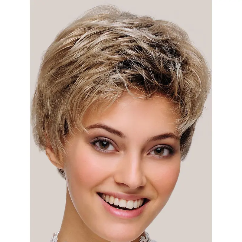 Monofilament Synthetic Straight 8" Short Wigs